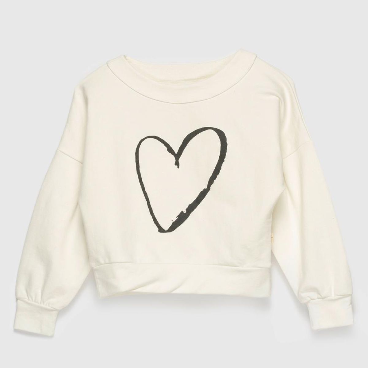 COYOTE KIDS - Polerón ivory corazón adulto algodón peruano - Beige
