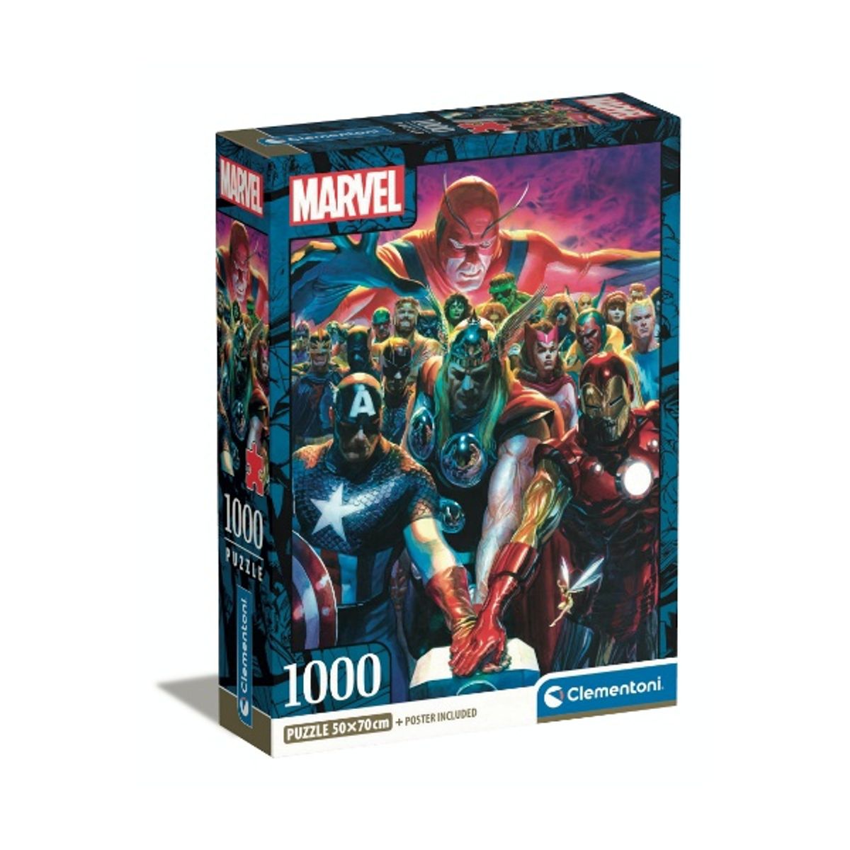 CLEMENTONI - Puzzle 1000 piezas Marvel Avengers