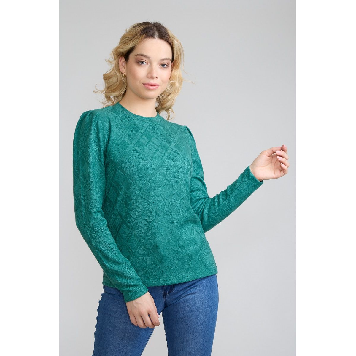 TENTATION - Sweater Jacquard Verde Tentation