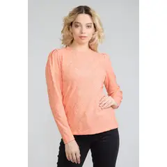 TENTATION - Sweater Jacquard Salmon