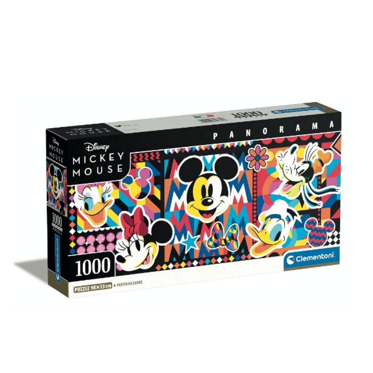 CLEMENTONI - Puzzle 1000 piezas Panorama Mickey Mouse