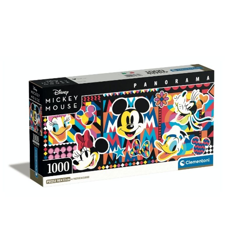 CLEMENTONI - Puzzle 1000 piezas Panorama Mickey Mouse