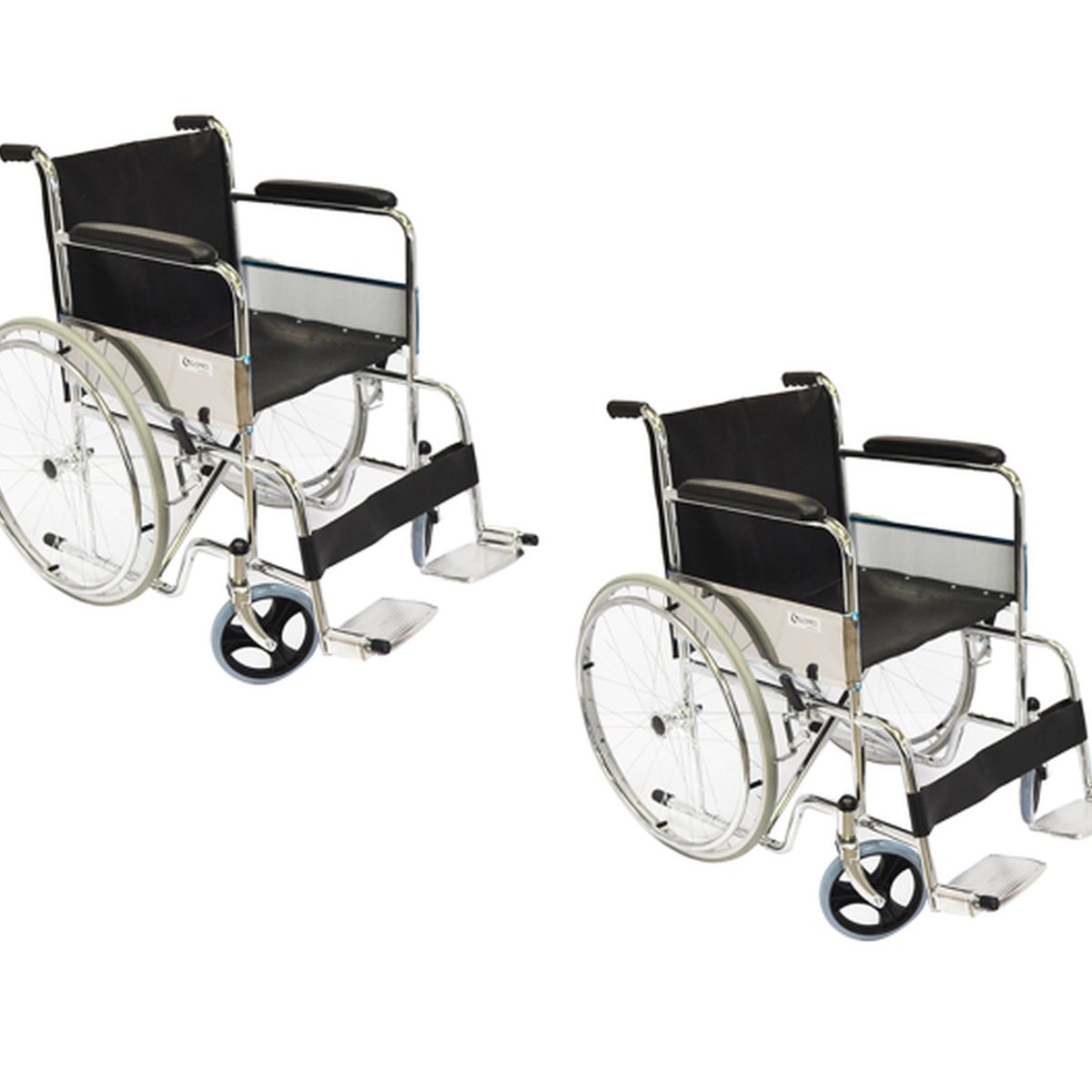 GLOMED - Pack 2 Silla de Rueda Estándar Asiento Eco GLOMED