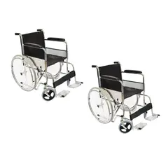 GLOMED - Pack 2 Silla de Rueda Estándar Asiento Eco