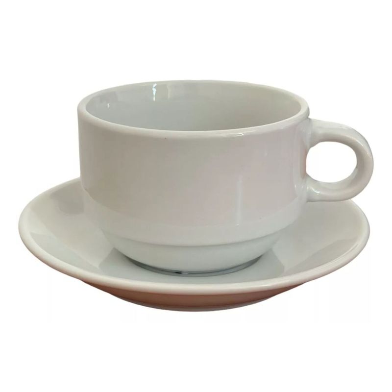 DANIEL WELLINGTON - 6 Tazas De Té Capucchino 200cc + 6 Platillos Porcelana
