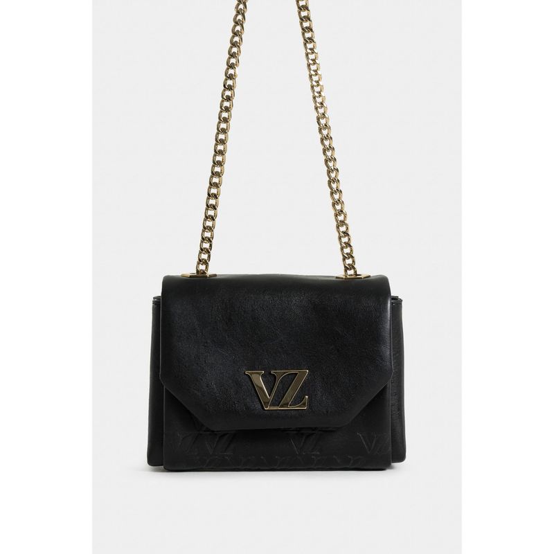 VELEZ - Vélez Manos Libres Mini Lili 2.0 Cuero Mujer Cadena Negro
