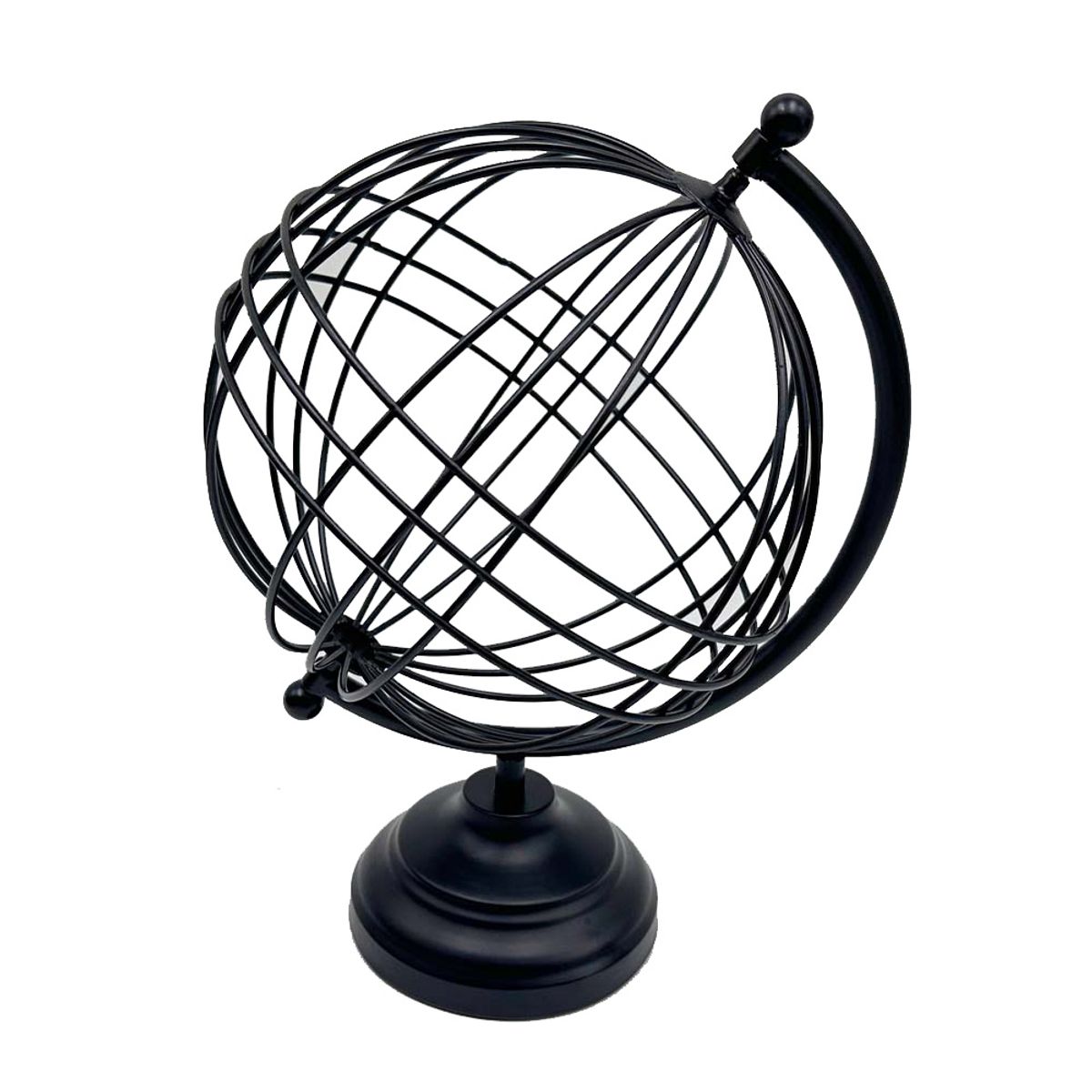 ANTICO HOME - Globo Terráqueo Giratorio En Metal Rosario Antico Home