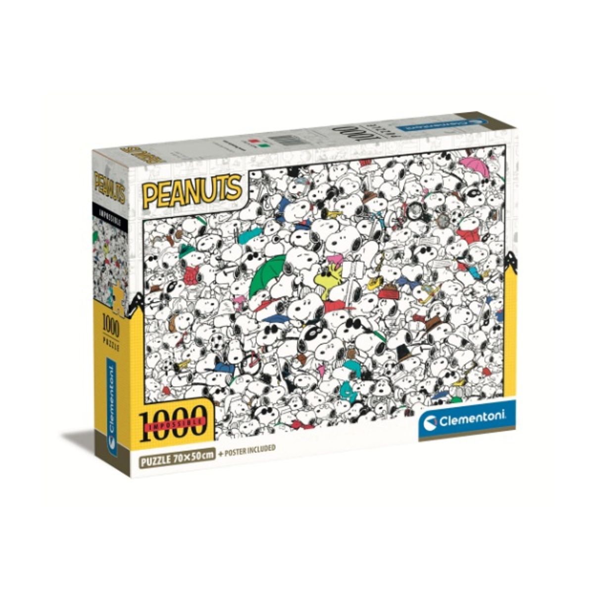 CLEMENTONI - Puzzle 1000 piezas Snoopy Imposible