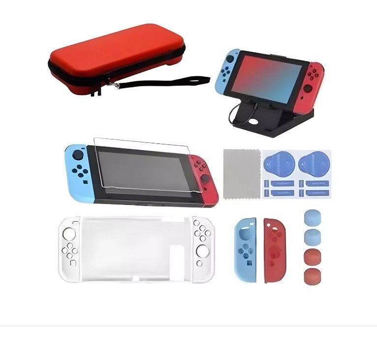 GENERICO Nintendo Switch Kit De Accesorios Con Estuche Para 16 En 1