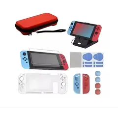 GENERICO - Nintendo Switch Kit De Accesorios Con Estuche Para 16 En 1