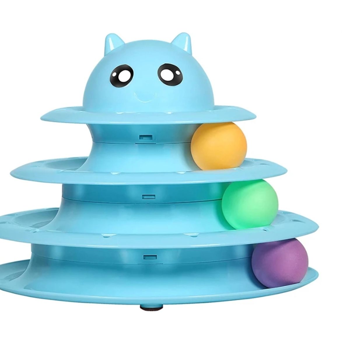 GENERICO - Juguete Interactivo Giratorio para Mascota Gato Azul