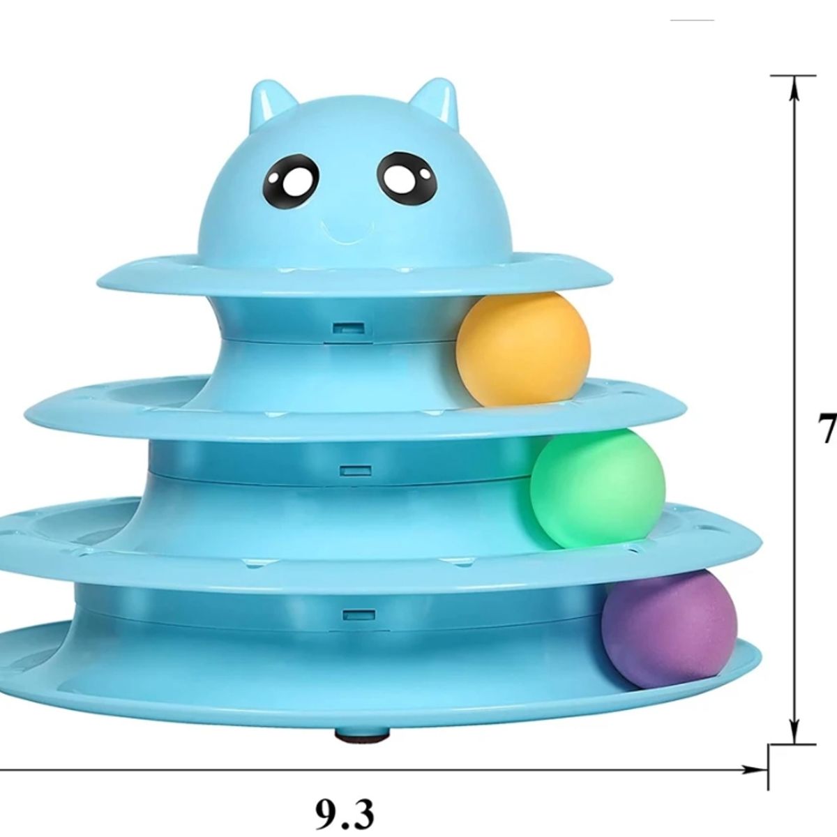 GENERICO - Juguete Interactivo Giratorio para Mascota Gato Azul