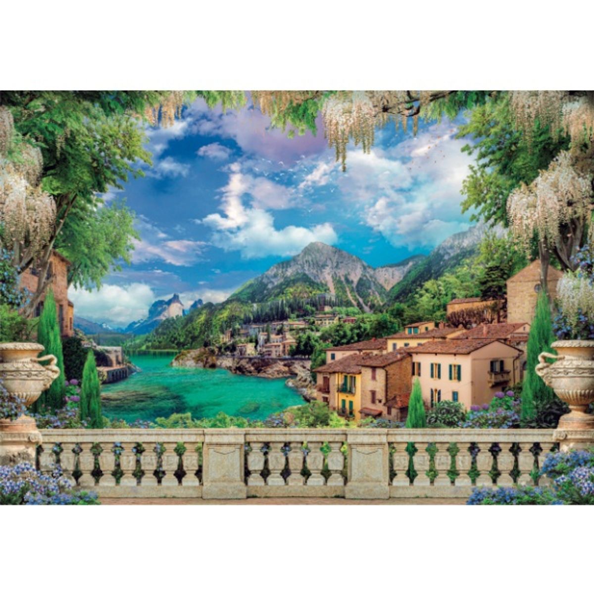 CLEMENTONI - Puzzle 3000 piezas Terraza con Vista al Lago