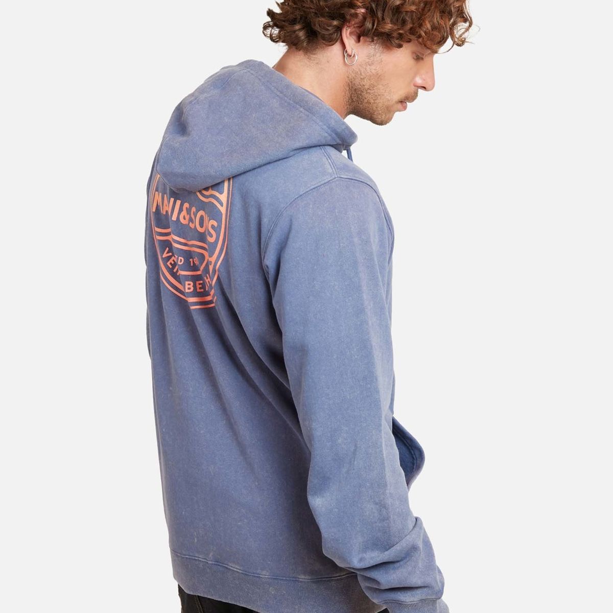 MAUI AND SONS - Poleron Venice Lax Fz Azul Marino Hombre Maui And Sons