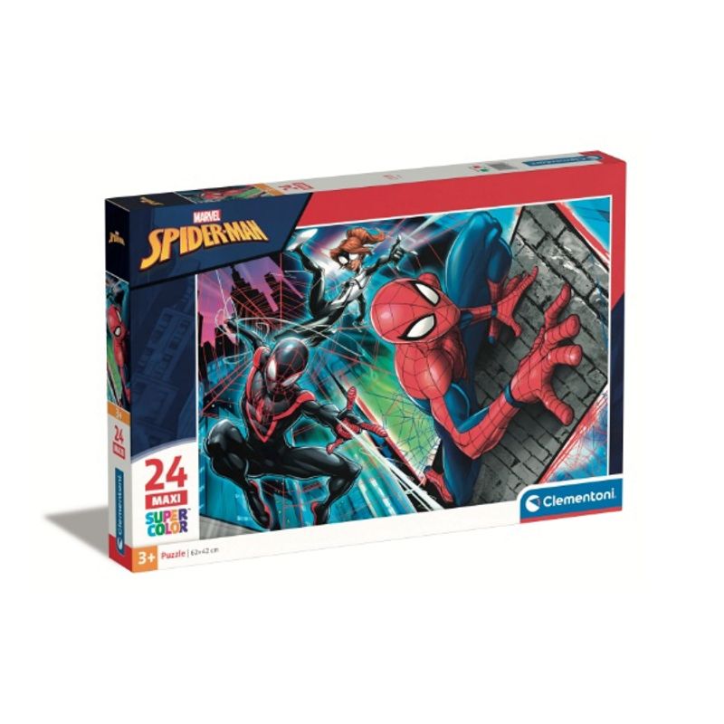 CLEMENTONI - Puzzle 24 piezas Spiderman Maxi