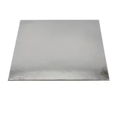 GENERICO - Base Cuadrada Gruesa Plata 30cm 5mm