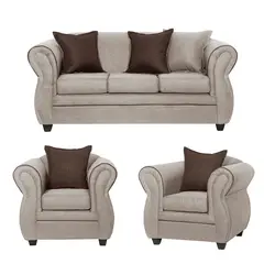 GENERICO - Juego de Living 3 1 1 Emili Beige