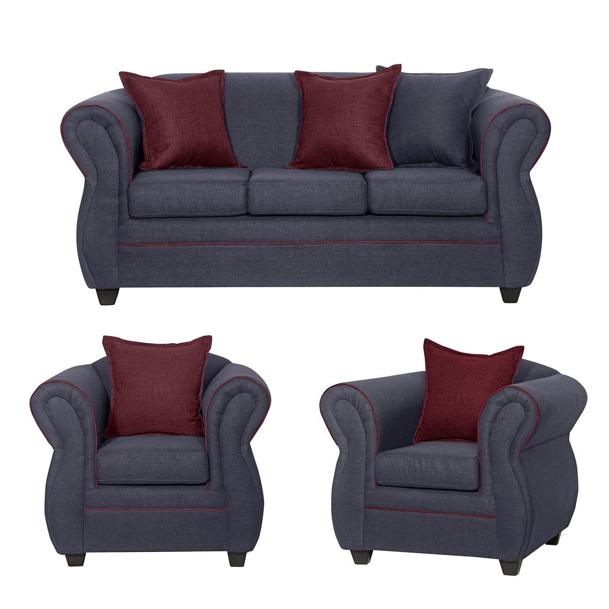 GENERICO - Juego de Living 3 1 1 Emili Marengo