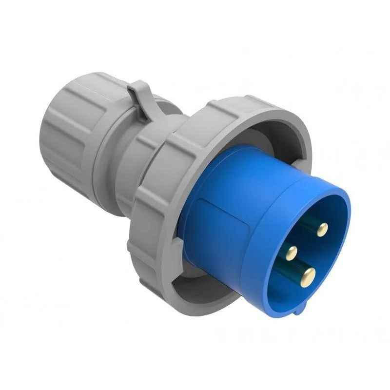 GENERICO - ENCHUFE INDUSTRIAL IP67 LIBRE HALÓGENOS MACHO VOLANTE 16A 2P+T BEMIS