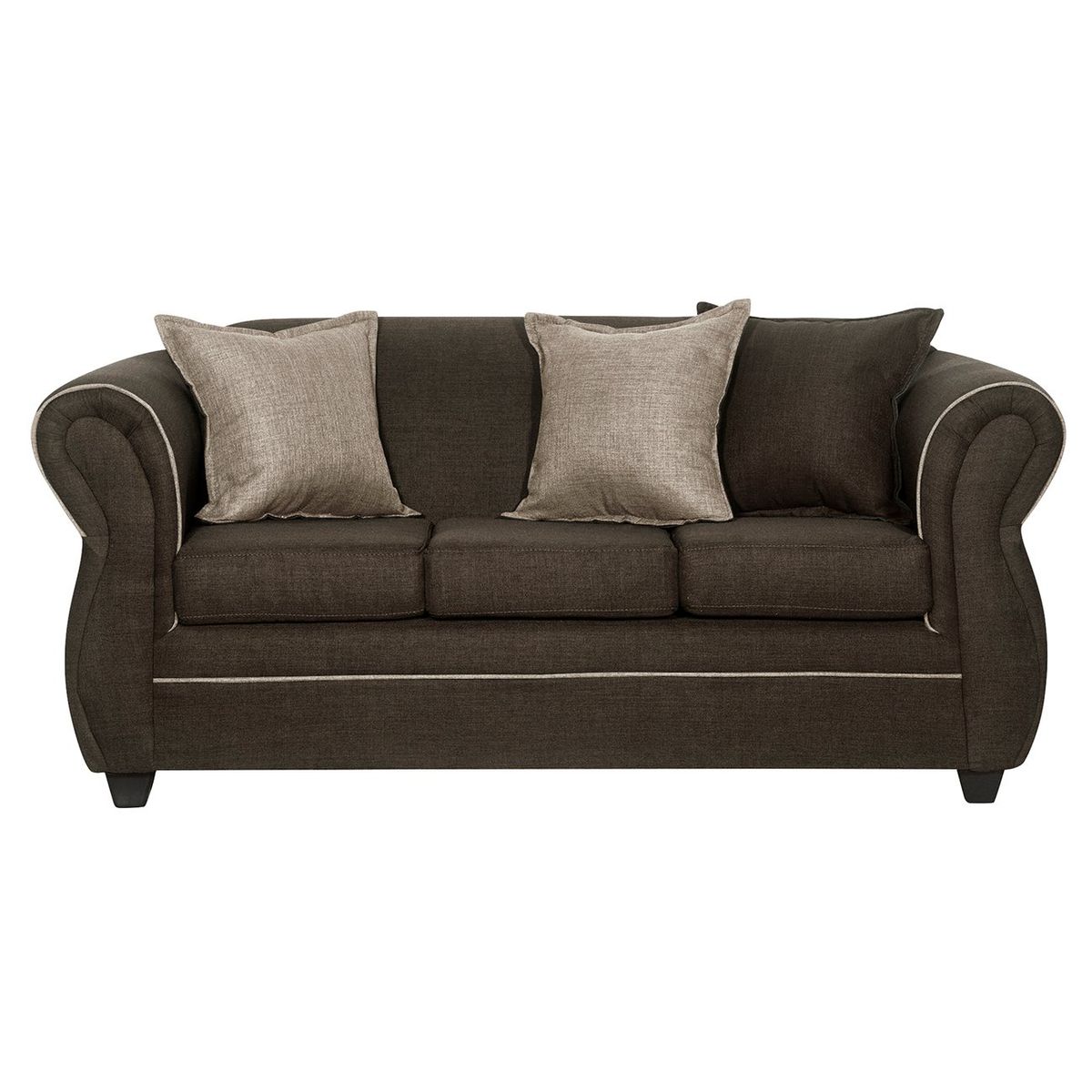 BLACK FACTORY - Sofa 3 Cuerpos Emili Cafe