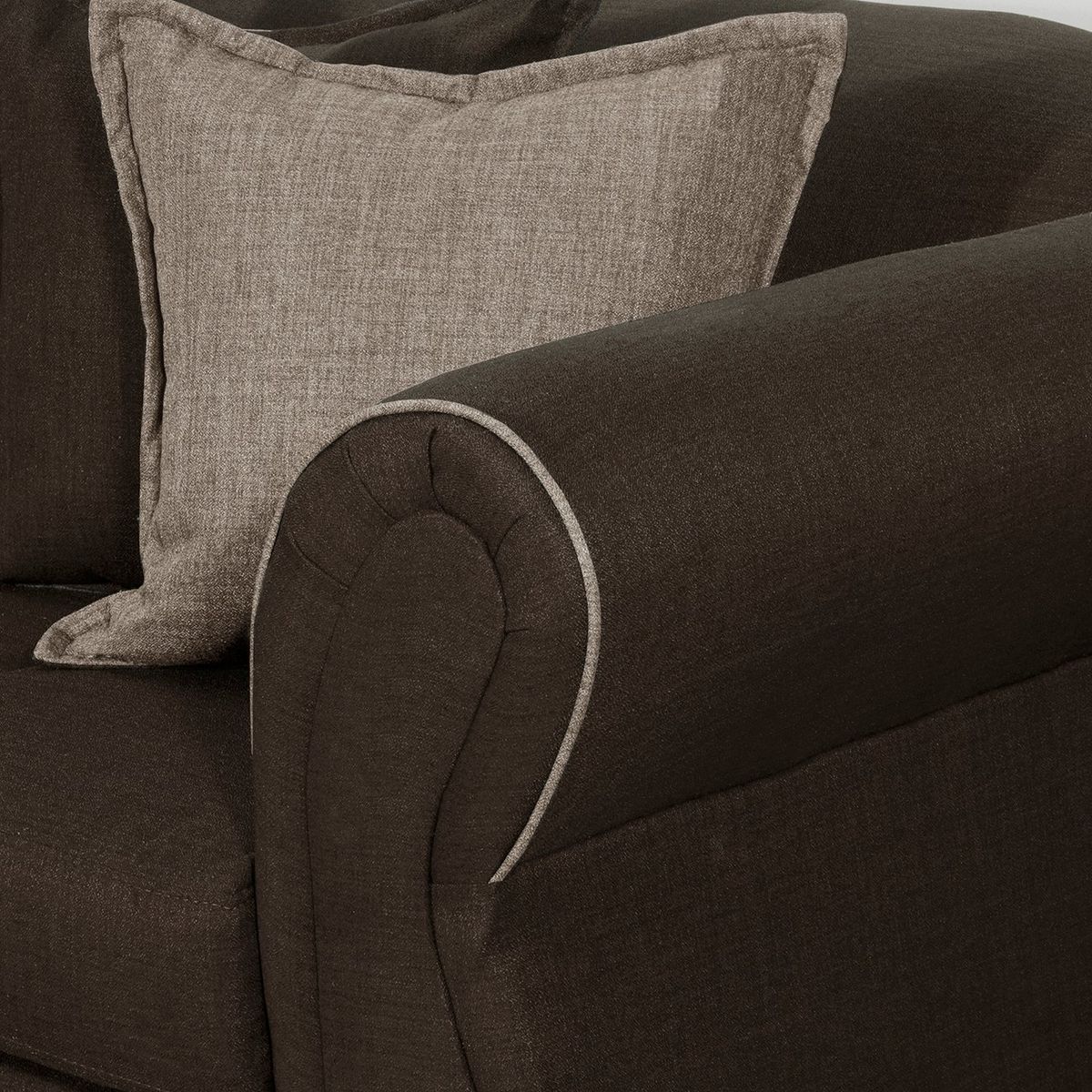 BLACK FACTORY - Sofa 3 Cuerpos Emili Cafe