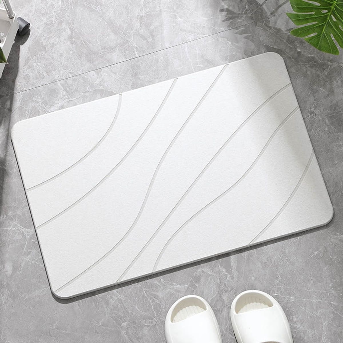 GENERICO - Piso Baño Diatomita Absorbente Alfombra Ducha Secado Rápido