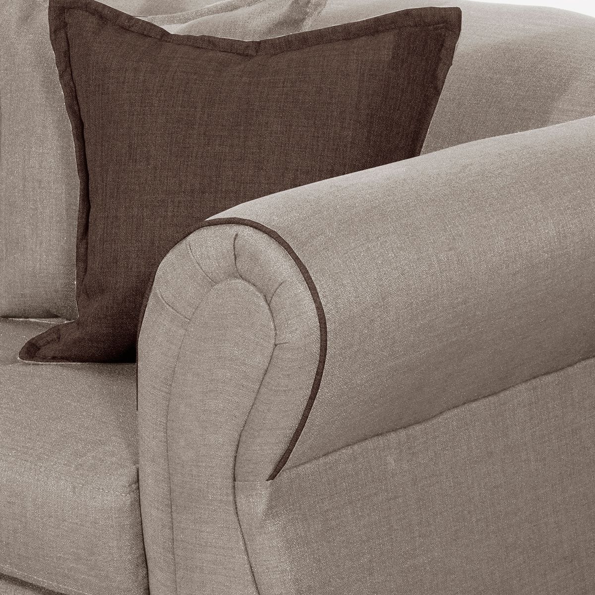 BLACK FACTORY - Sofa 3 Cuerpos Emili Beige