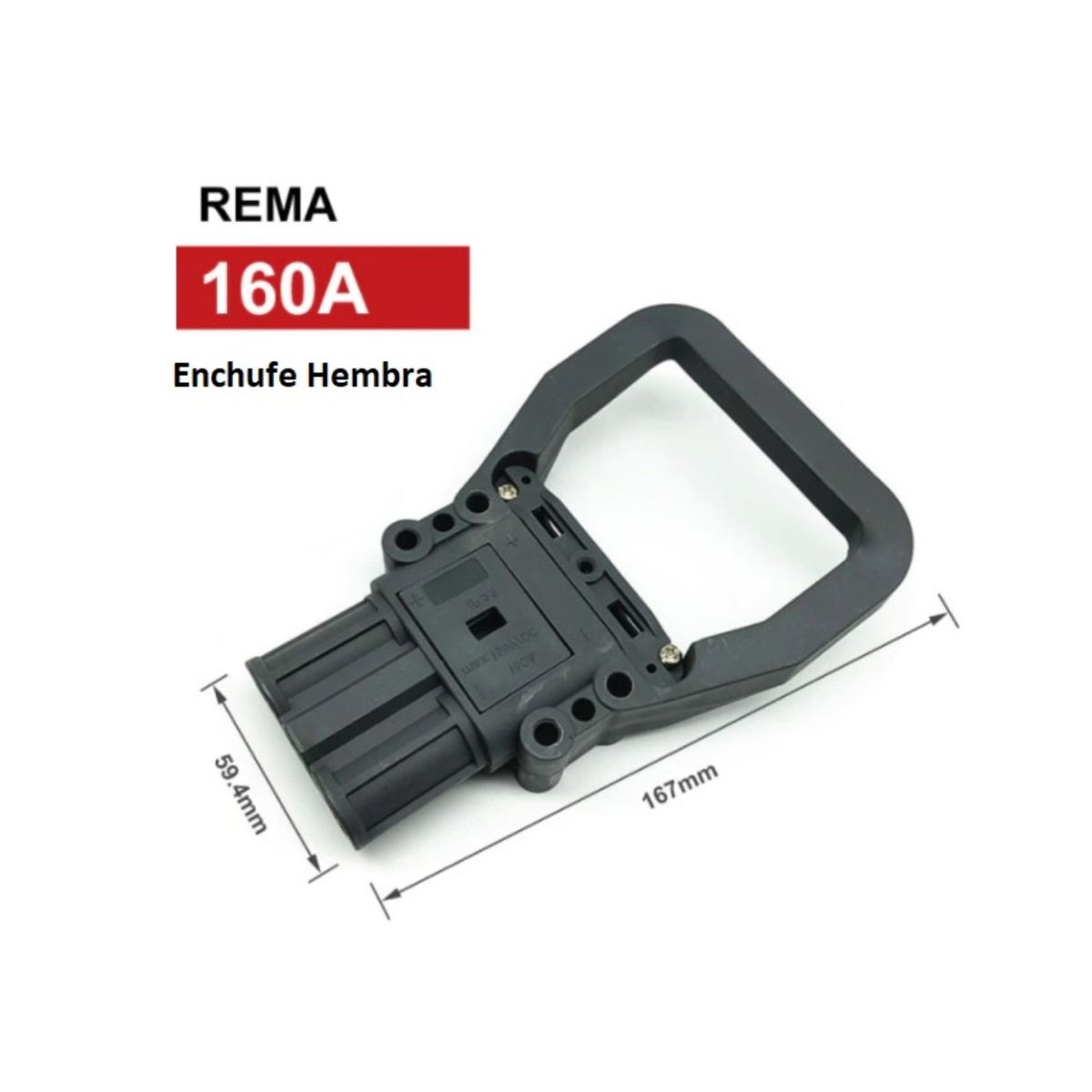 SMH - Enchufe SMH DIN160 160A Hembra Con Manilla