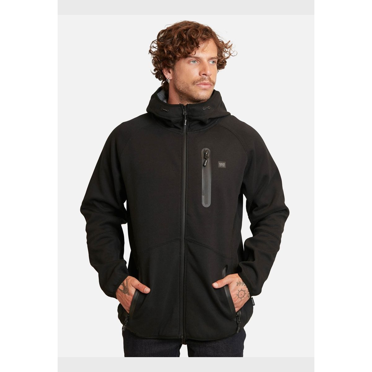 MAUI AND SONS - Poleron Vortex Negro Hombre Maui And Sons