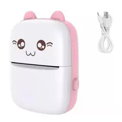 GENERICO - Mini Impresora Térmica Portátil Inalámbricamente Bt 200dpi F rosa