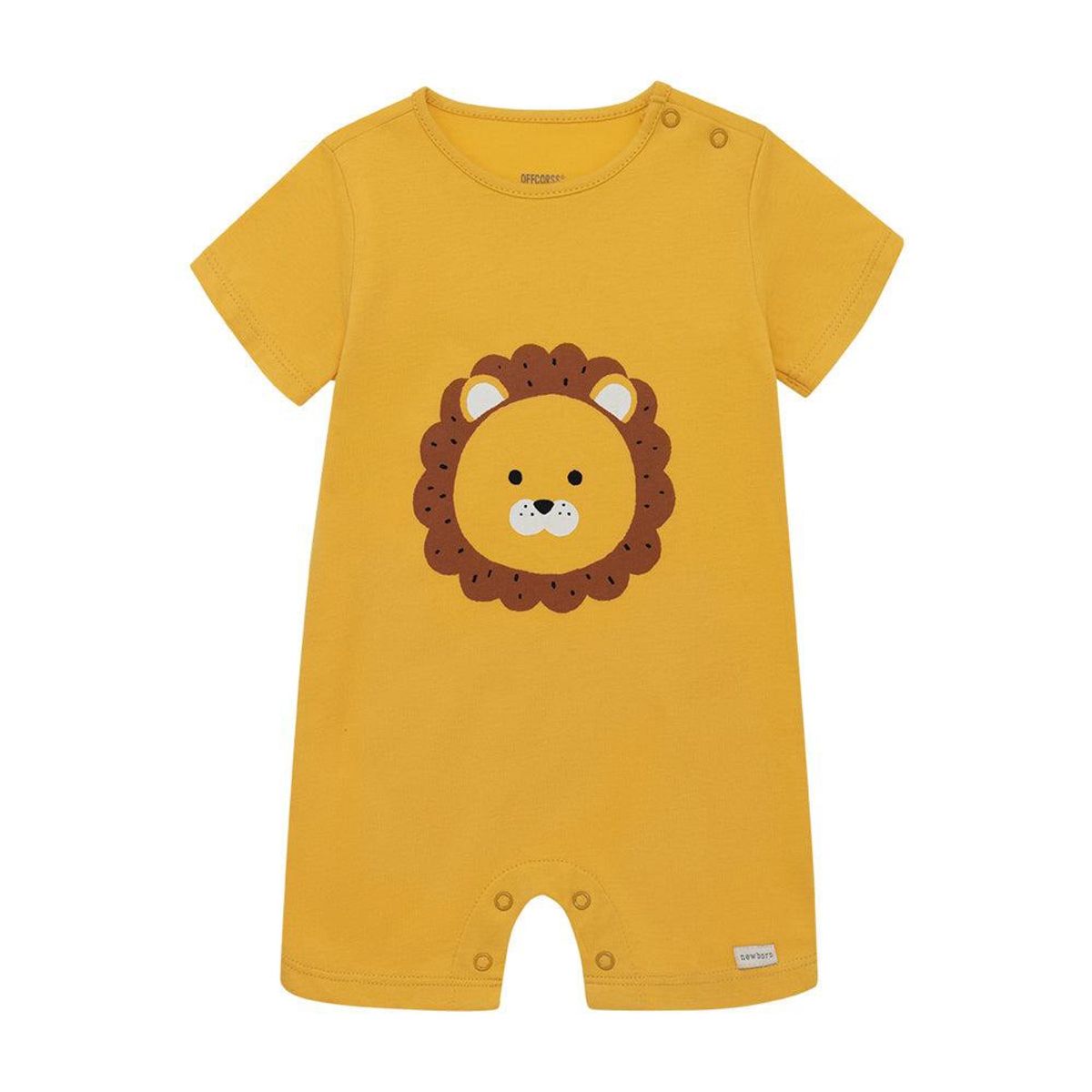 OFFCORSS - Enterito largo para recién nacidos unisex Amarillo León - Amarillo