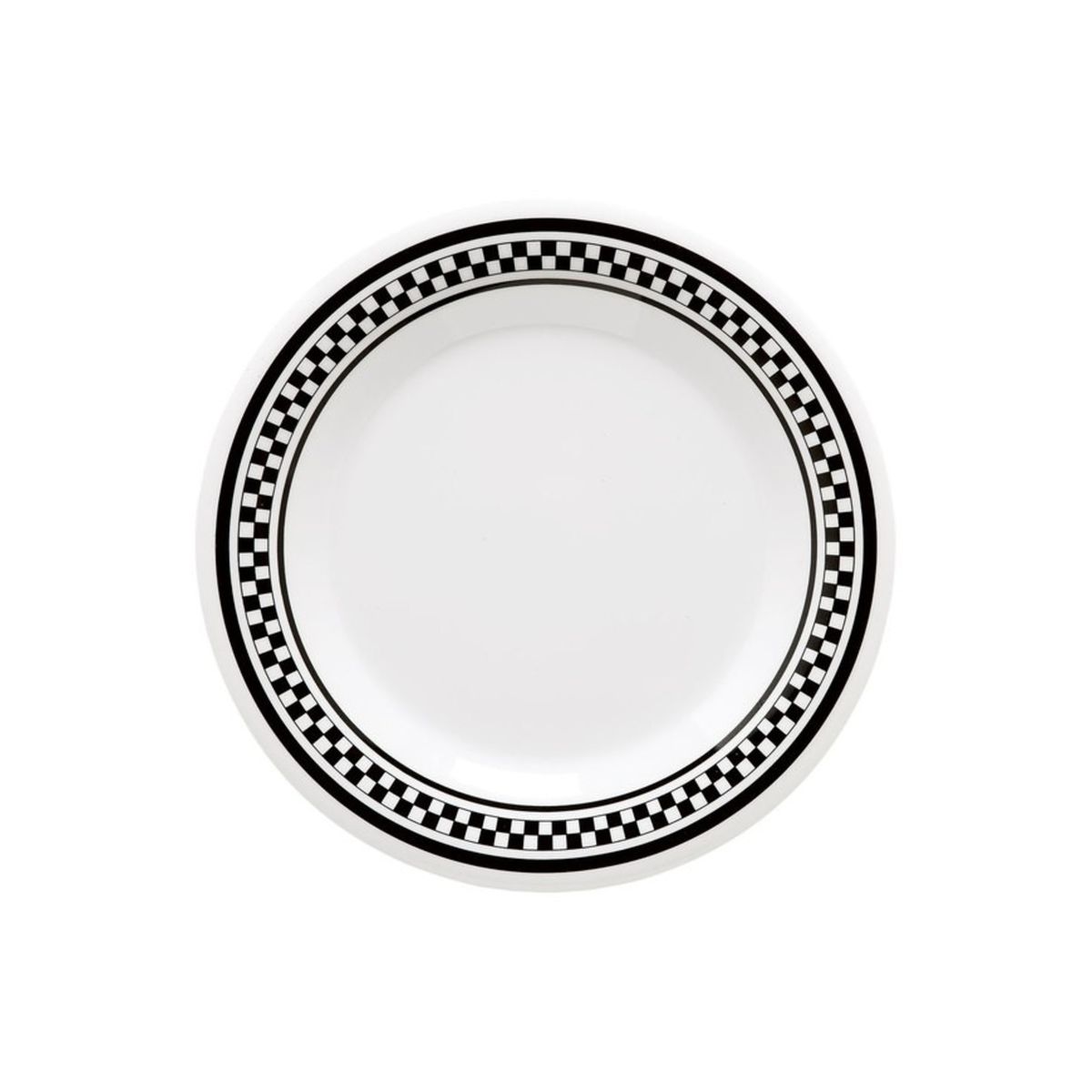 IMAHE - SET 3 PLATO NEGRO CON BLANCO 23 CMS. IMAHE