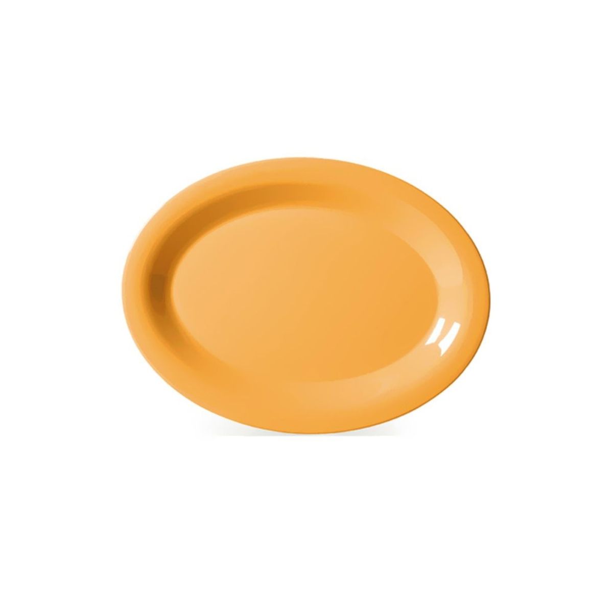 IMAHE - SET 4 PLATO OVALADO MELAMINA AMARILLO TROPICAL IMAHE