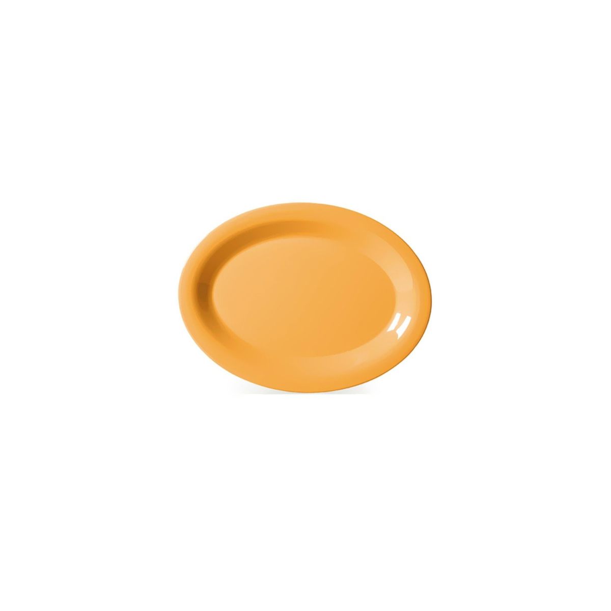 IMAHE - SET 4 PLATO OVALADO MELAMINA AMARILLO TROPICAL IMAHE