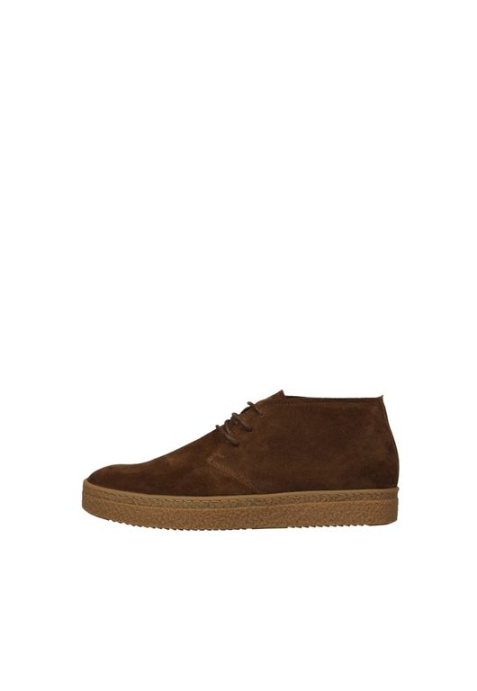 Botas Serraje Suela Contraste Brown