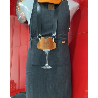 Imagen 2 del producto Porta Copa Vino de Cuero