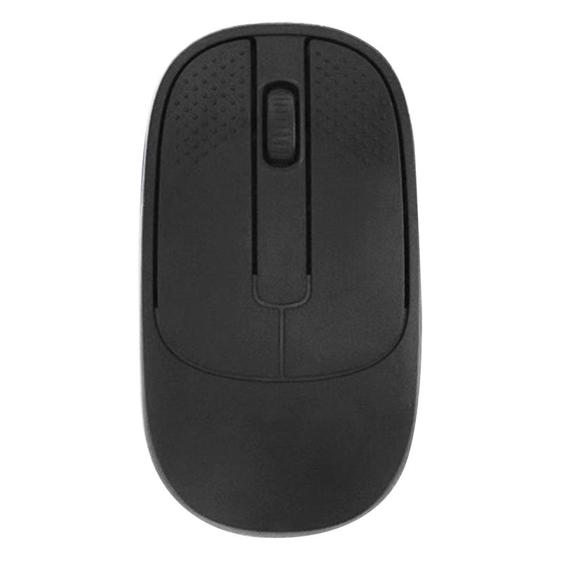 JOIGO - Mouse Inalambrico Recargable Bluetooth Receptor USB Negro