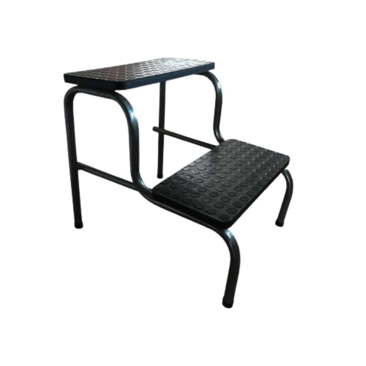 MAXCARE - Escabel Dos Peldaños Acero Esmaltado MAXCARE