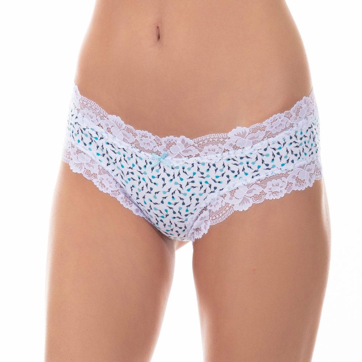LADY GENNY - Pantaleta de Algodón con Encaje