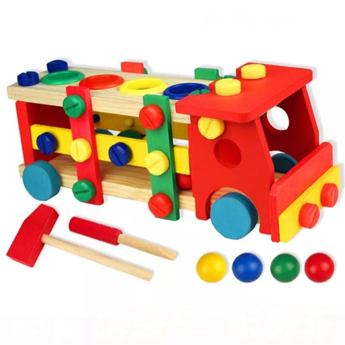 GENERICO - Camión armable juego didáctico madera bebé- niños…