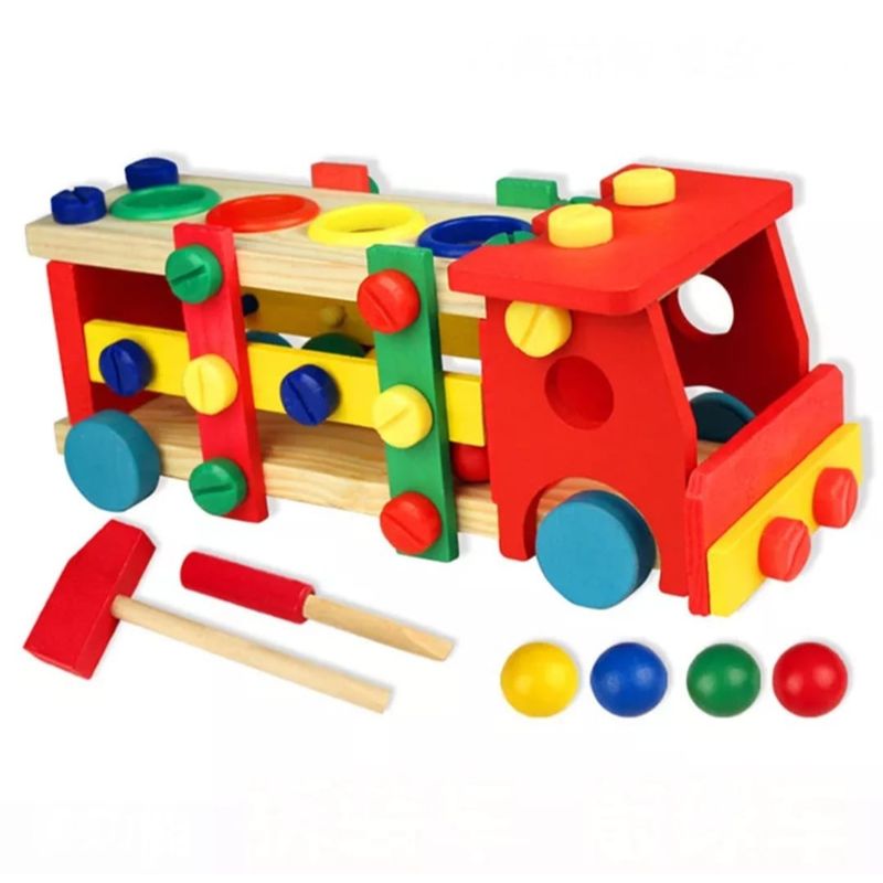 GENERICO - Camión armable juego didáctico madera bebé- niños…