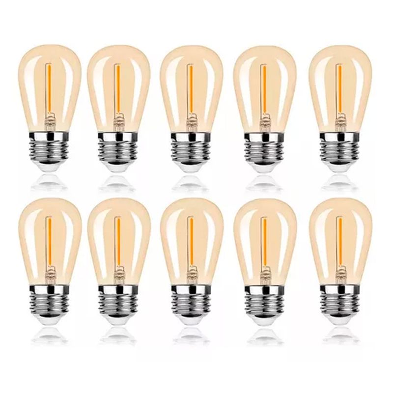OFERTABKN - Pack 10 Ampolleta Led Vintage E27 / 1w 220v Luz Cálida