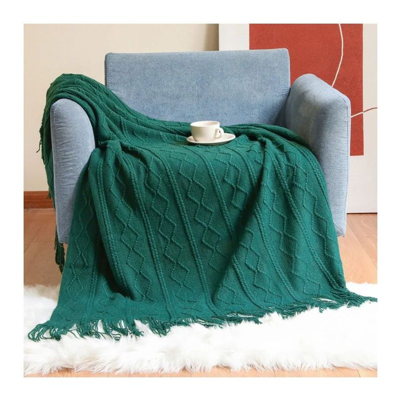 GENERICO - Manta Suave Invierno Sofá Dormitorio Diseño Linea Decorativa