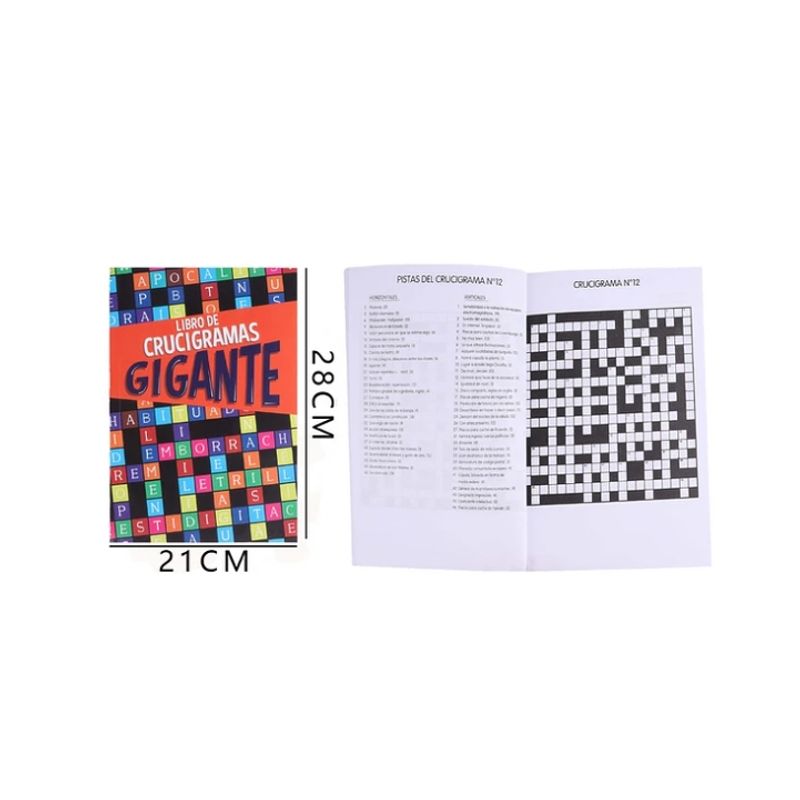 GENERICO - Libro Gigante De Crucigramas 21x28 Cm