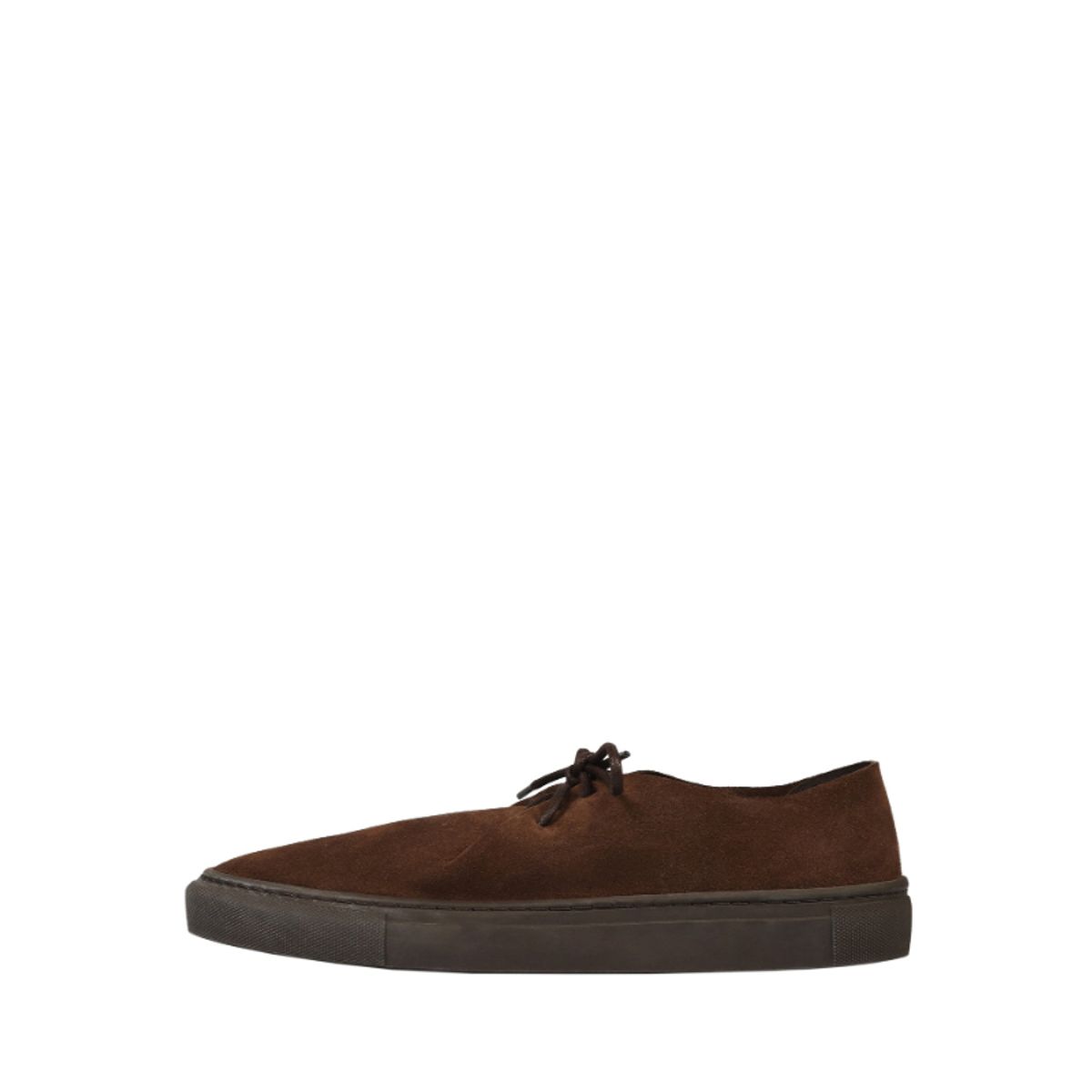 SCALPERS - Zapato Cordones Piel Serraje Dark Brown