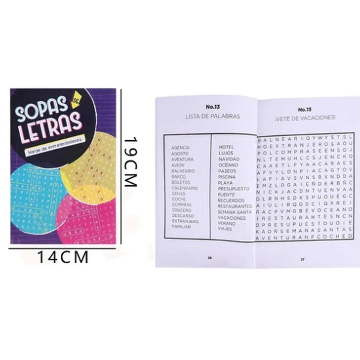 GENERICO - Libro Sopas De Letras 14x19 Cm