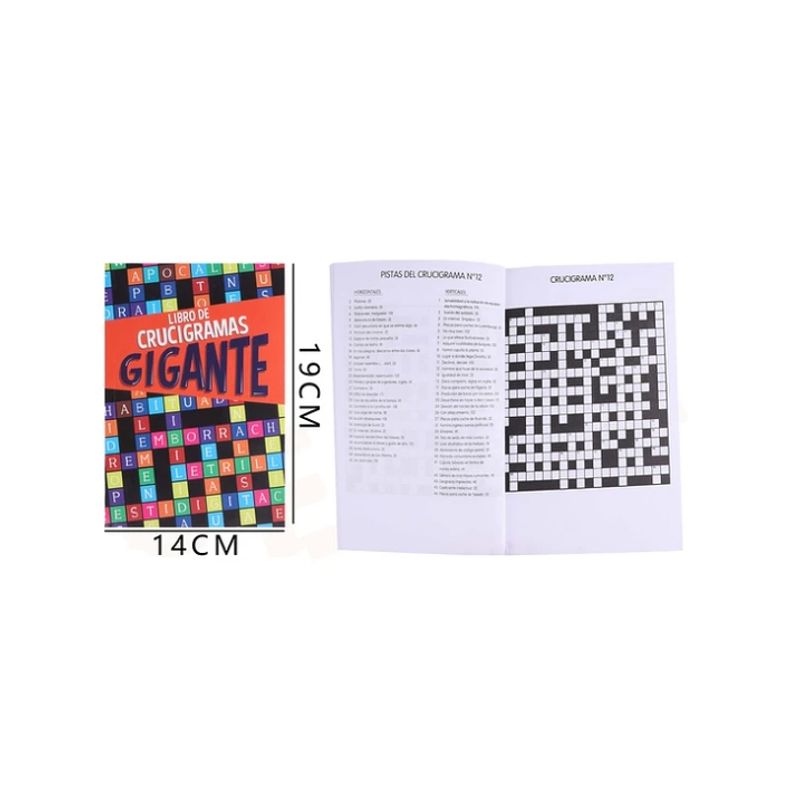 GENERICO - Libro Gigante De Crucigrama 14x19 Cm