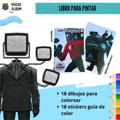 GENERICO - Libro Para Pintar Skibidi Toilet con stickers