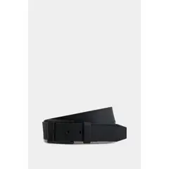 VELEZ - Vélez Cinturón Unifaz Cyclon Cuero Hombre Punta Trapecio Negro