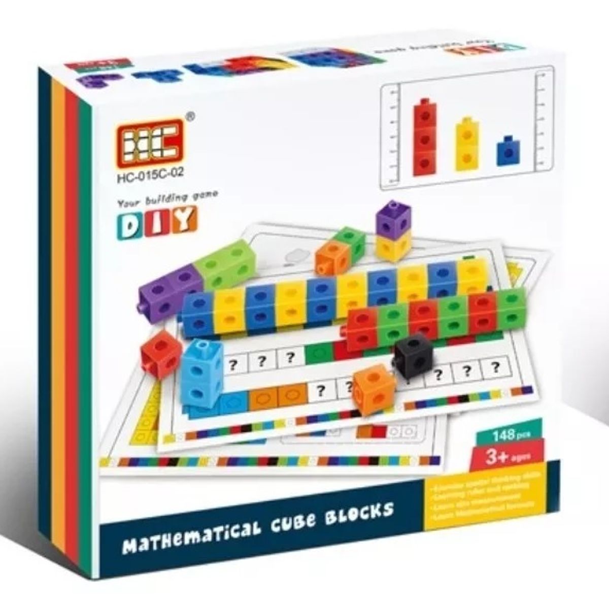 GENERICO - Cubos Multiencaje Unifix 148 Piezas